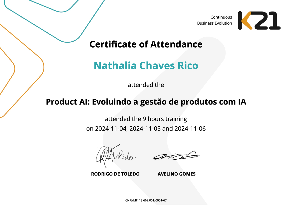 Certificado K21